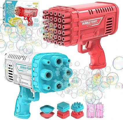 Electric Bazooka Colorful Bubble Gun