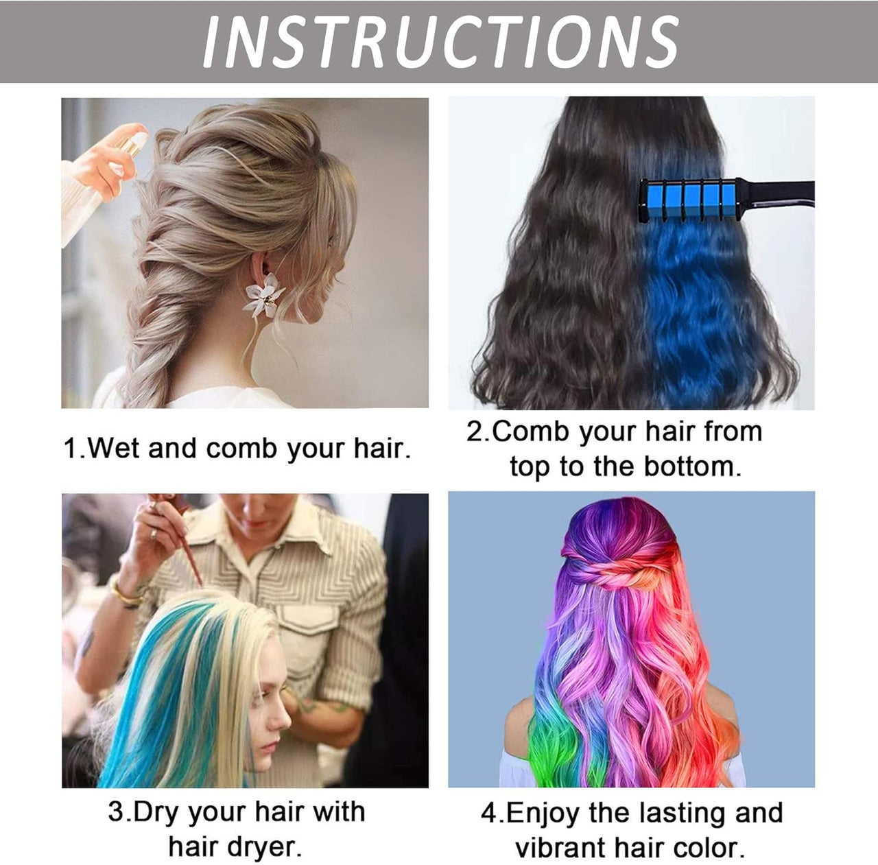 1Pc Mini Hair Coloring Comb