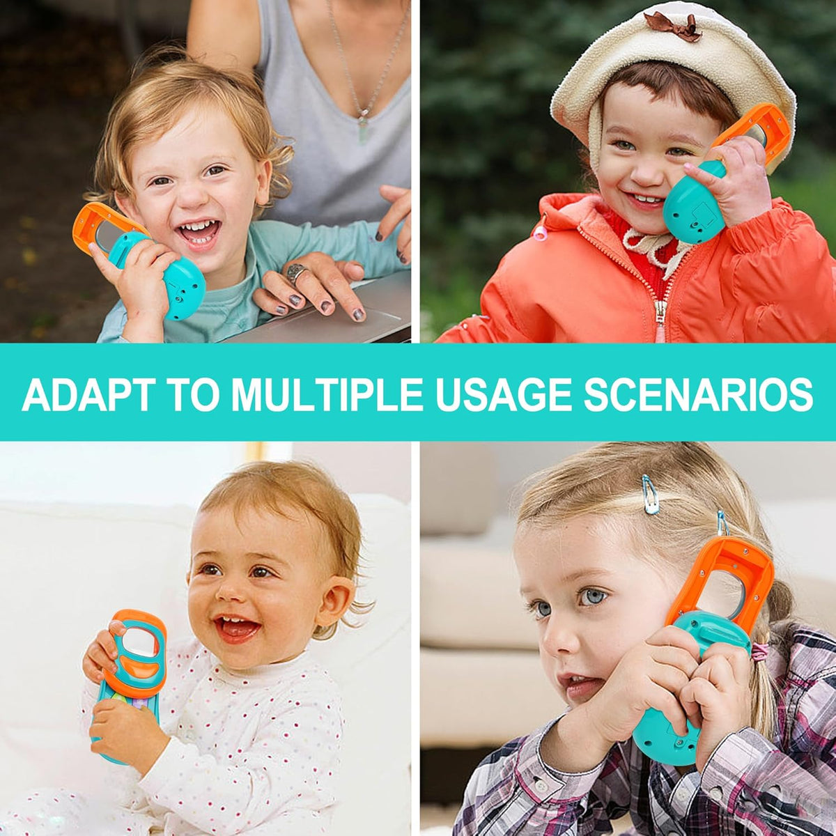 Baby Slide Phone Toy With Light & Sound