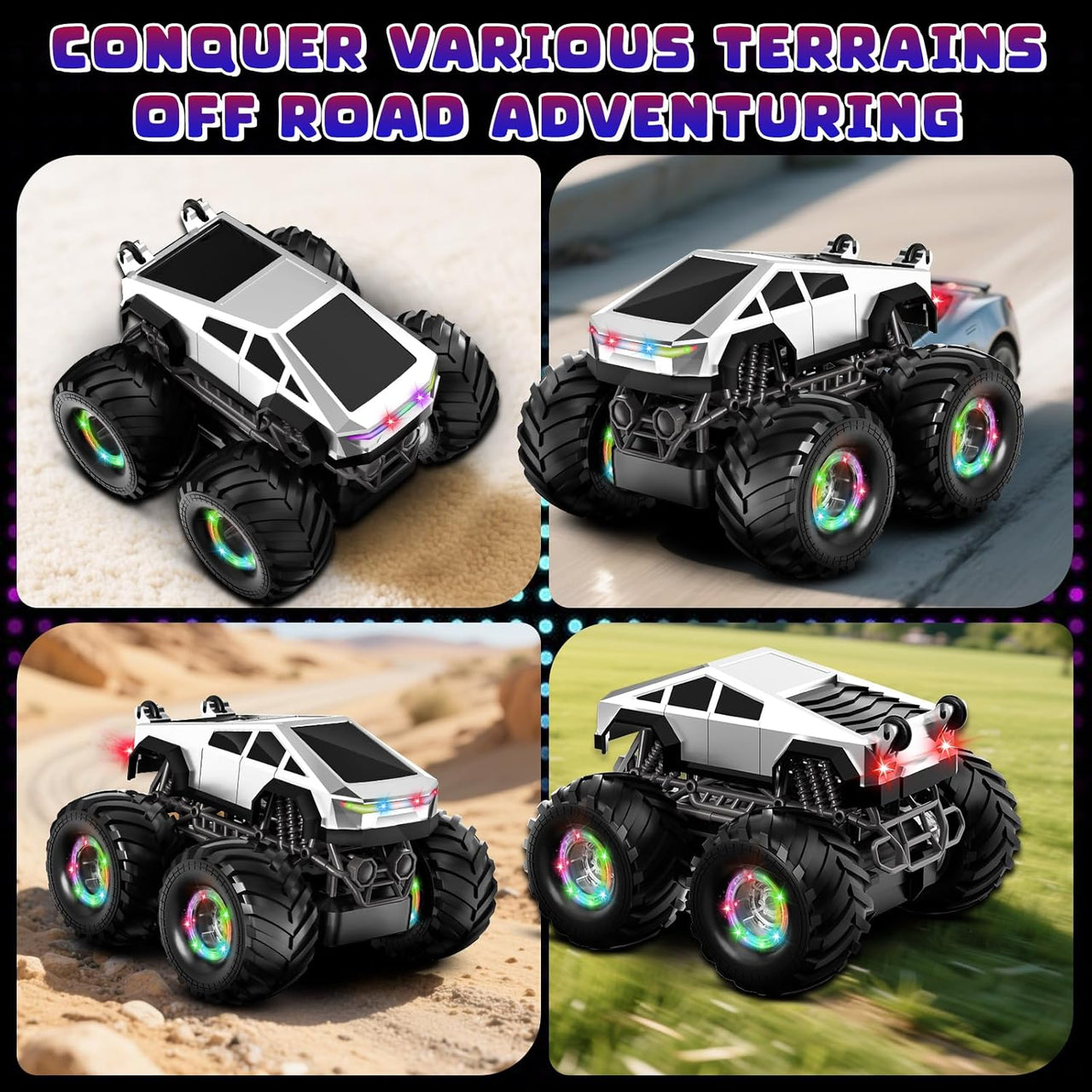 RC Big Foot Tesla Stunt Off-Road Truck