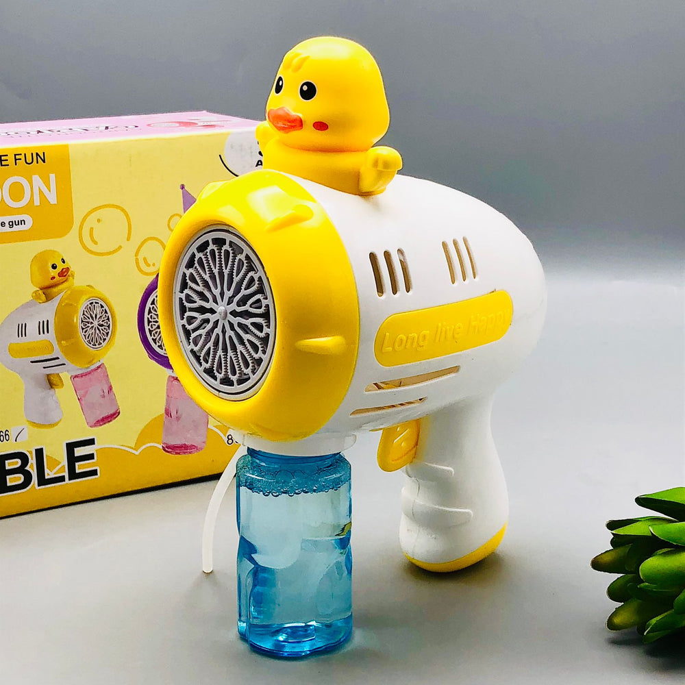 Battery Operated Duck Colorful Bubble Gun
