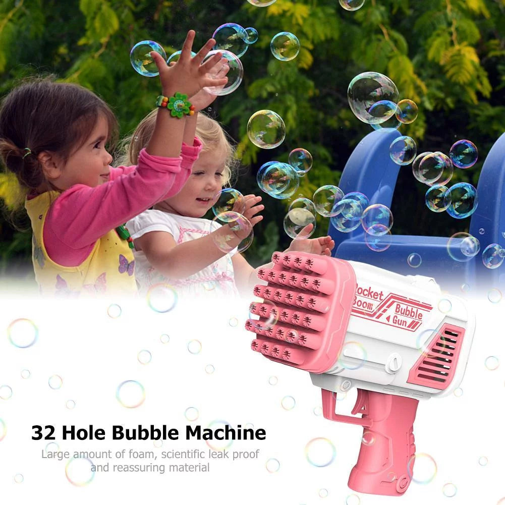 32 Hole Rocket Boom Bubble Gun