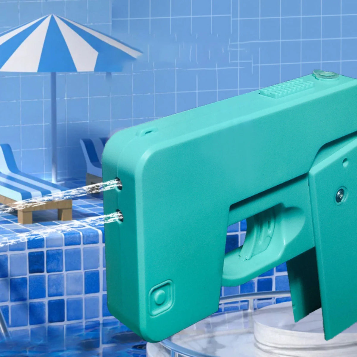 Manual Mini Foldable Iphone Water Gun Toy