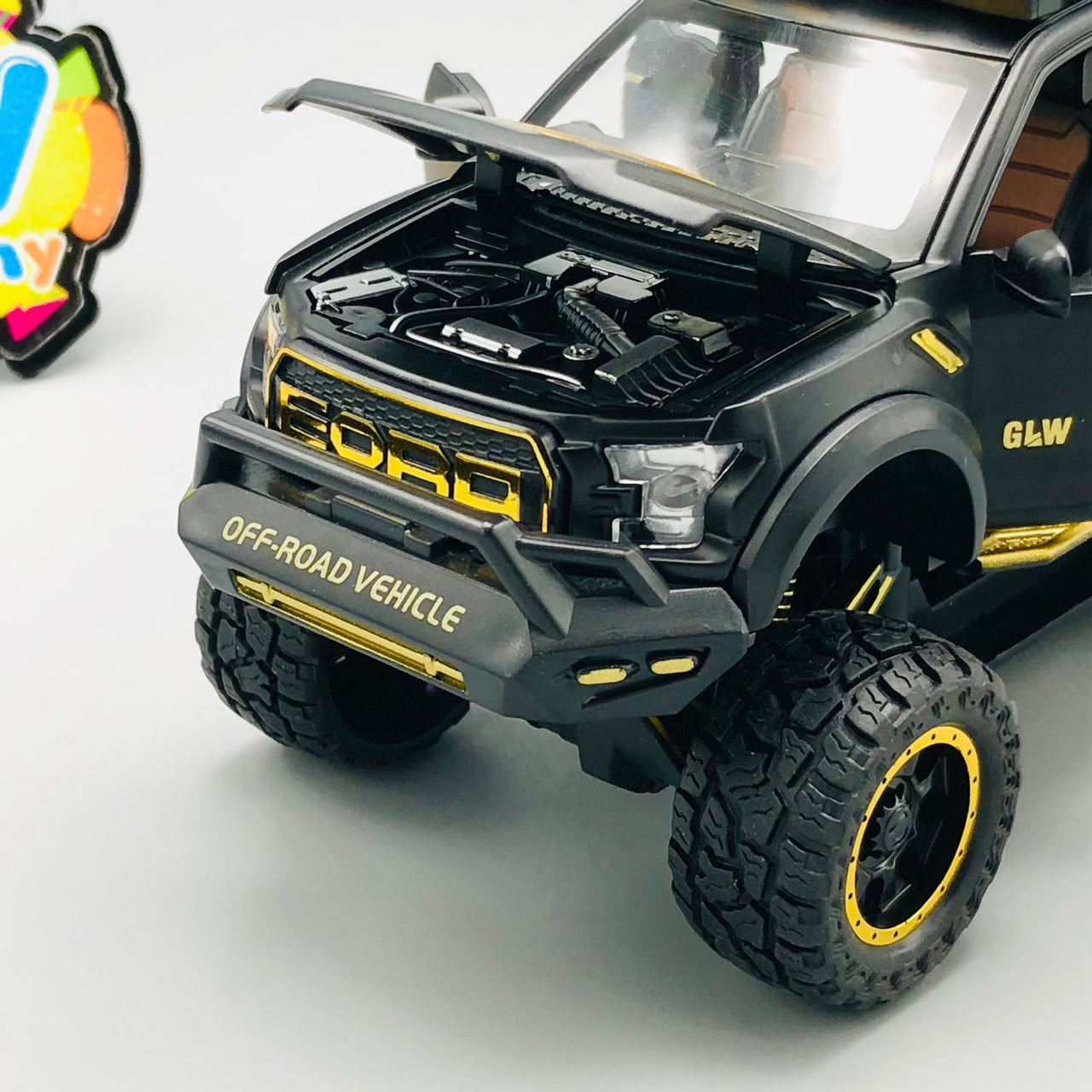 1:24 Diecast Ford Raptor Off-Road Pickup Truck