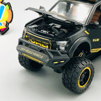 1:24 Diecast Ford Raptor Off-Road Pickup Truck