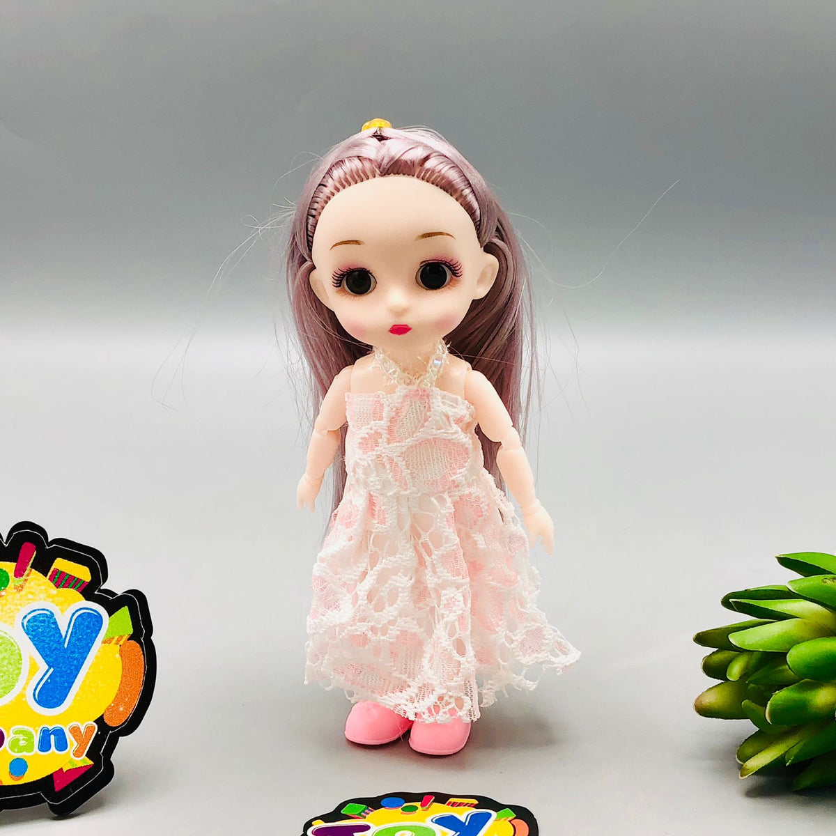 Premium Movable Joints Doll With Baby - Transparent Packaging