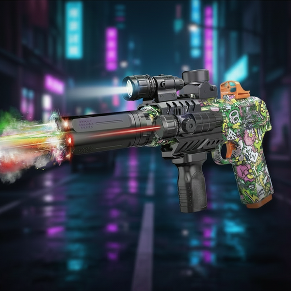 7.4V Electric M1911 Gel Blaster Shooting Gun With Smoke Muffle
