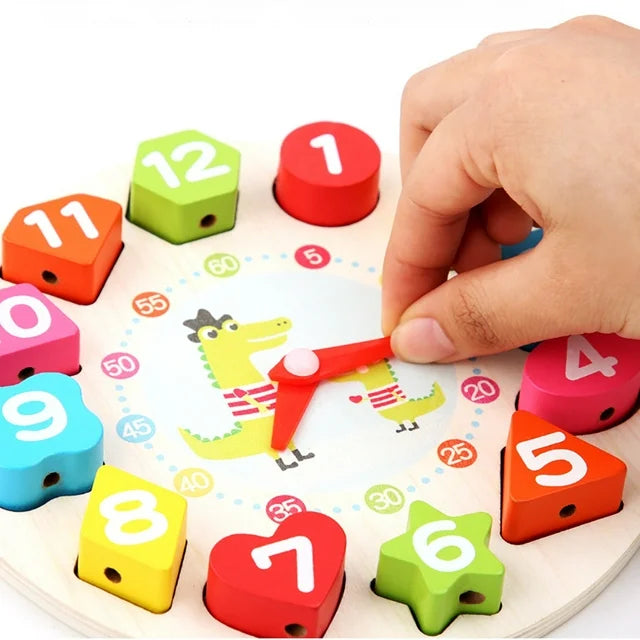 Wooden Montessori Seton Clock Puzzle