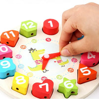 Wooden Montessori Seton Clock Puzzle
