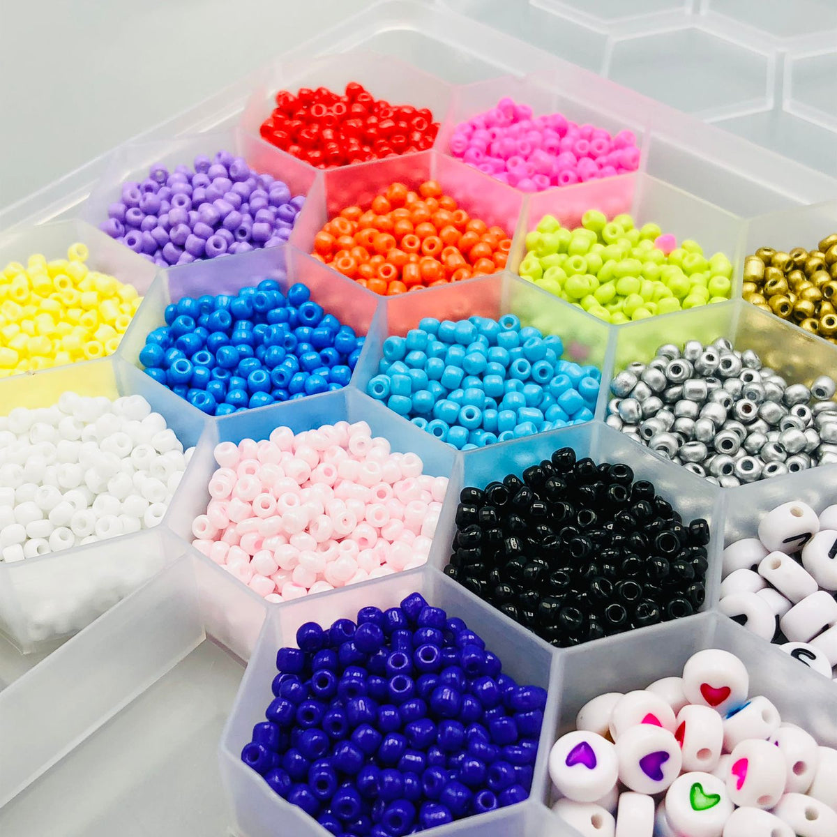 DIY Colorful Beads Set For Girls With Storage Box