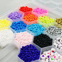 DIY Colorful Beads Set For Girls With Storage Box