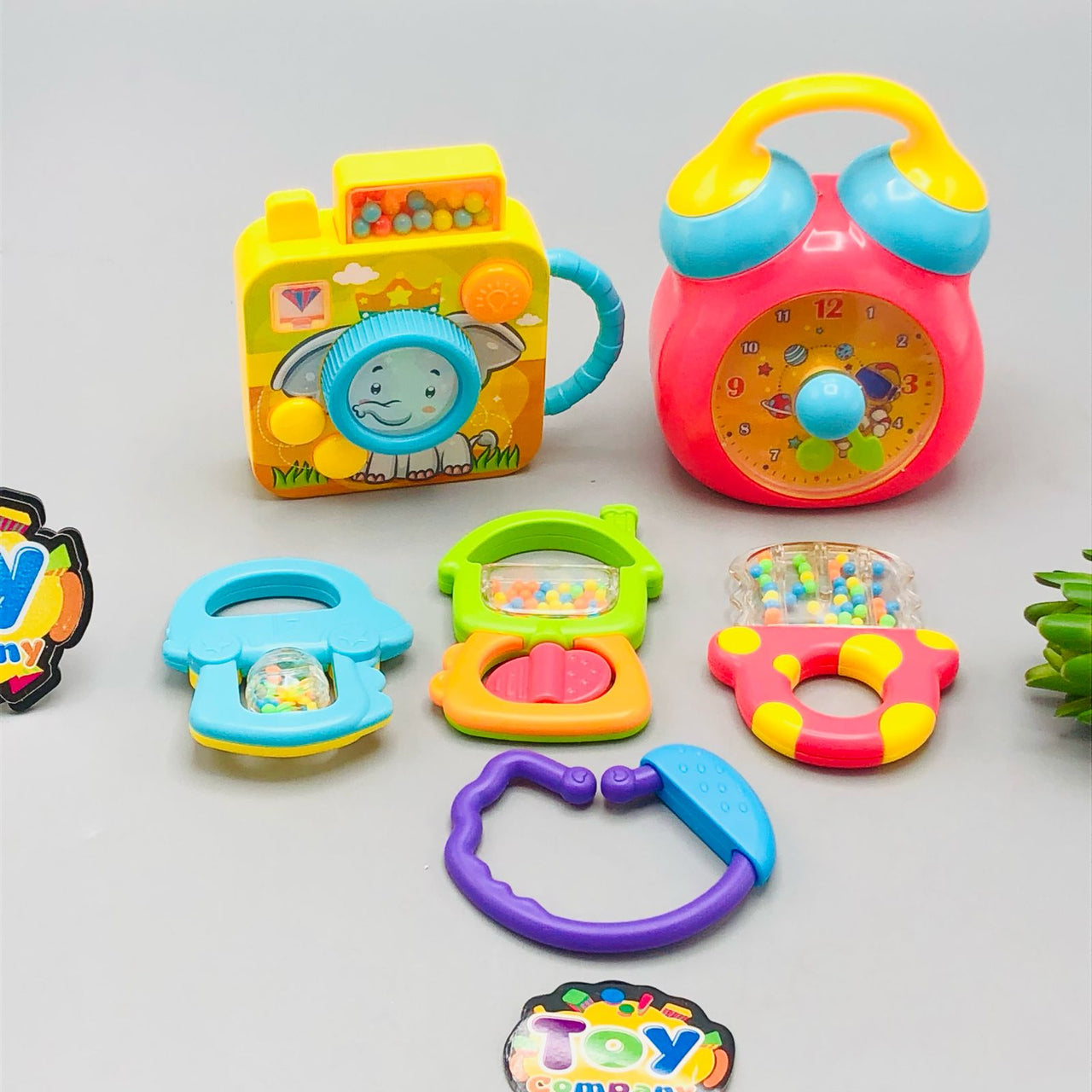 6Pcs Premium Baby Rattles Set