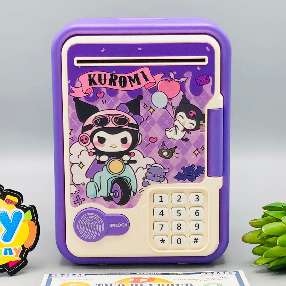 Kuromi Fingerprint & Password Unlock ATM Machine