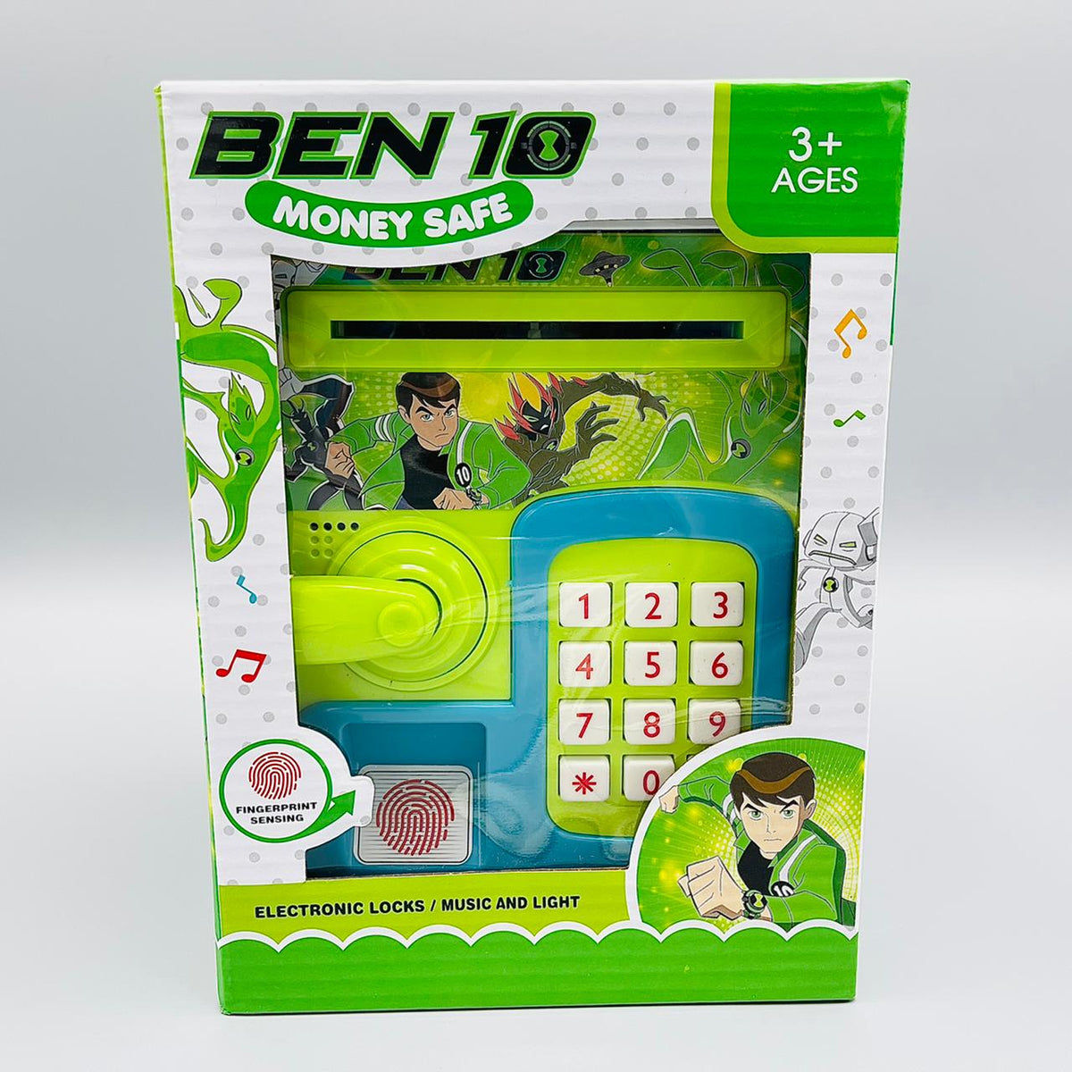 Ben 10 Piggy Bank ATM with Finger Print & Password Unlock