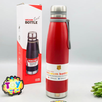 850ml Stainless Steel Vacuum Insulated Sports Water Bottle - Red