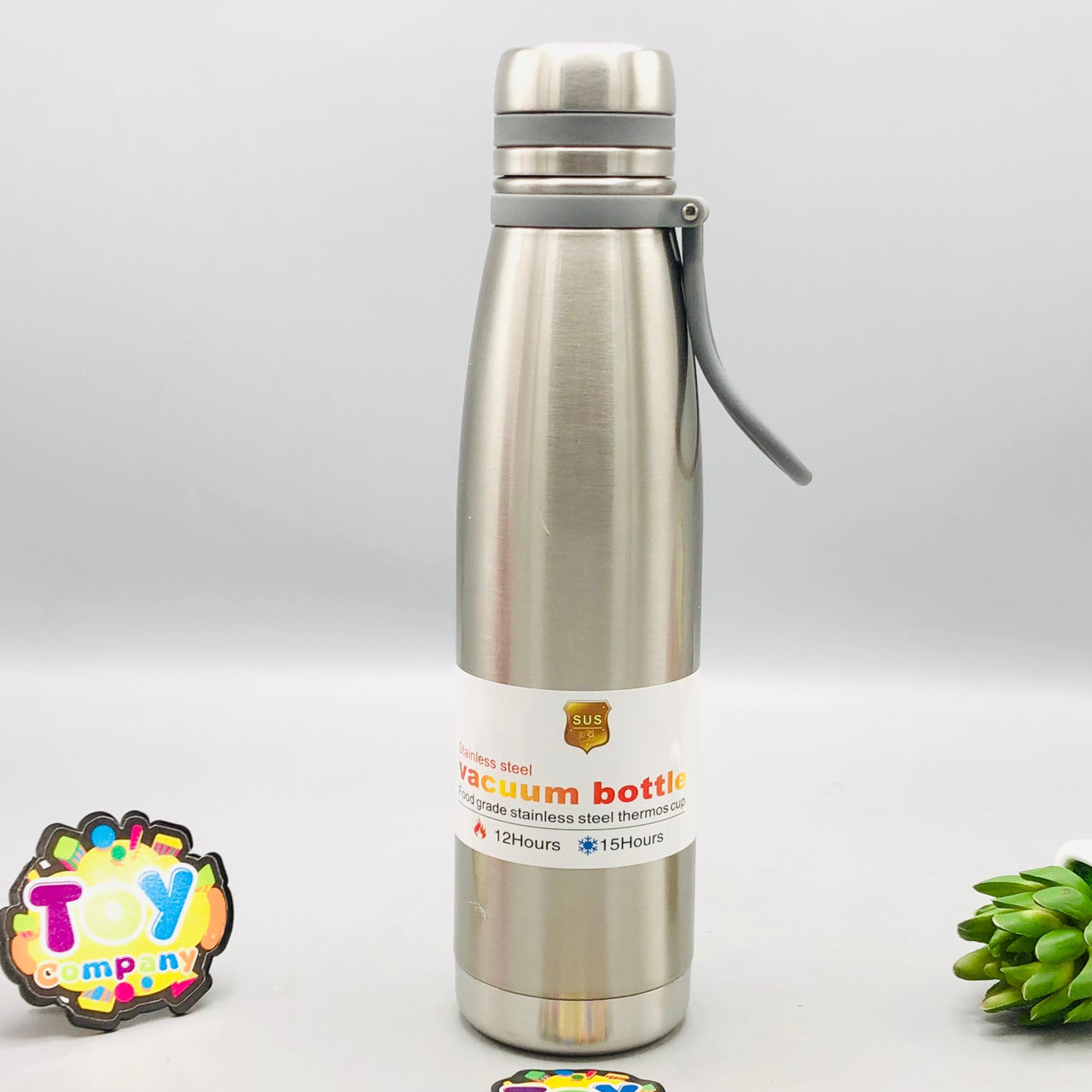 850ml Stainless Steel Vacuum Insulated Sports Water Bottle - Silver
