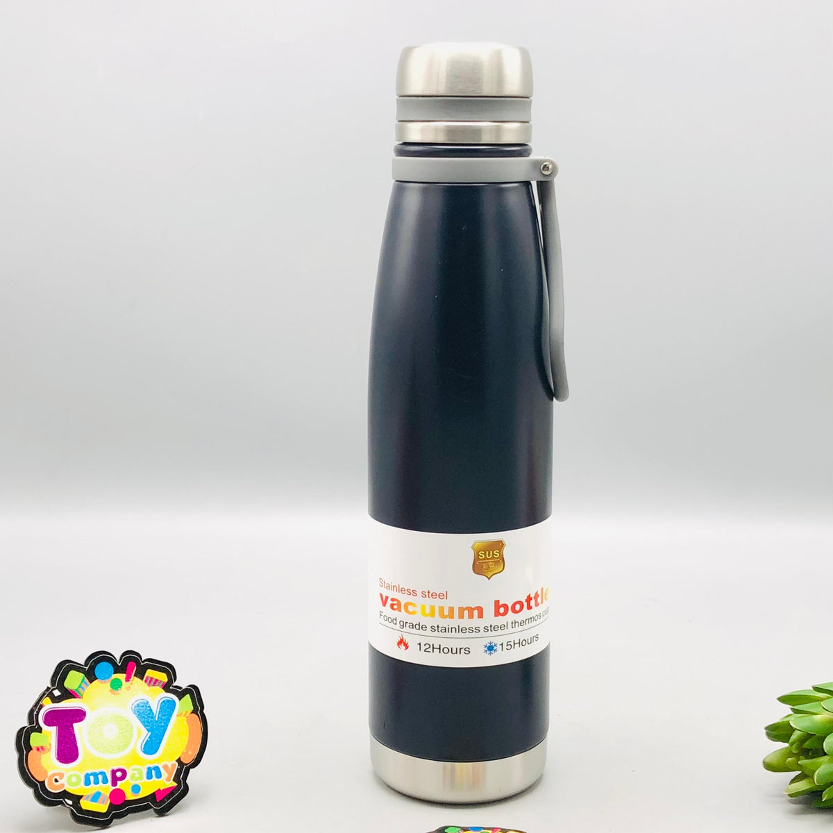 850ml Stainless Steel Vacuum Insulated Sports Water Bottle - Black