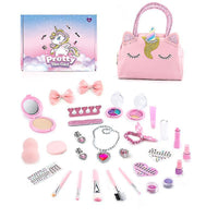 Realistic Unicorn Handbag Cosmetic Set