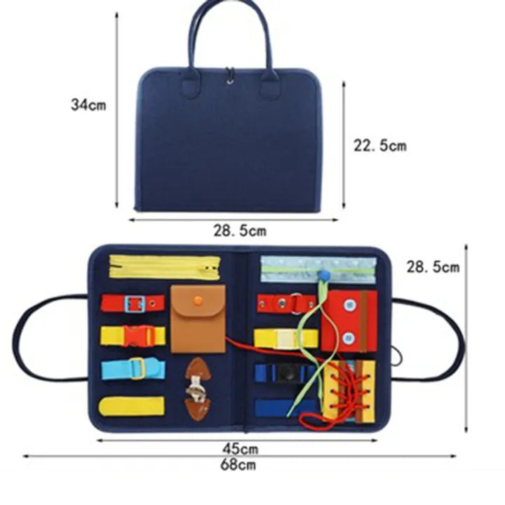 Multi-functional Toddlers Basic Skills Busy Bag
