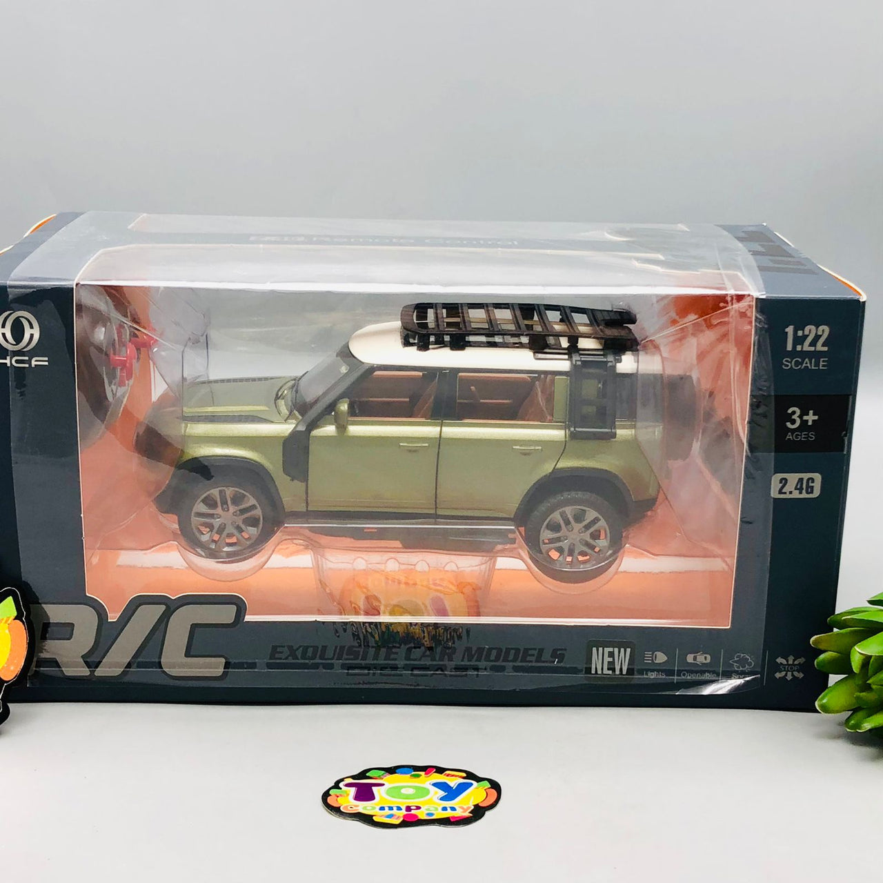 1:22 RC Diecast Land Rover Defender Model Car With Smoke