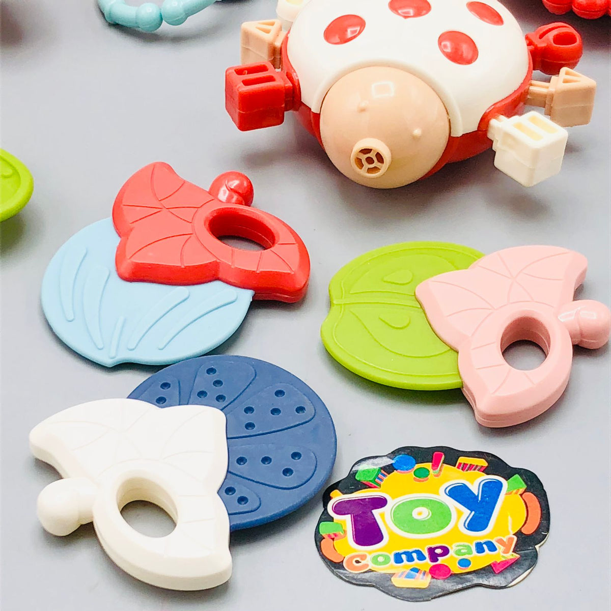 10Pcs Baby Rattles & Teethers Set With Storage Box