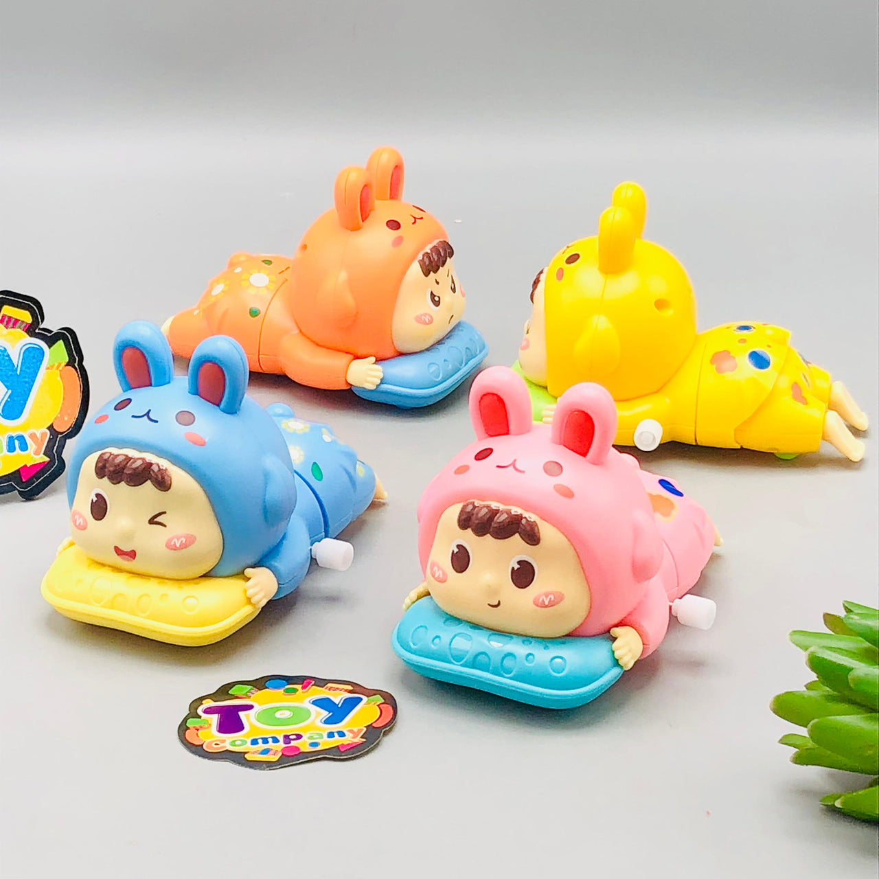 Mini Wind-up Cute Crawling Baby - 1Pc