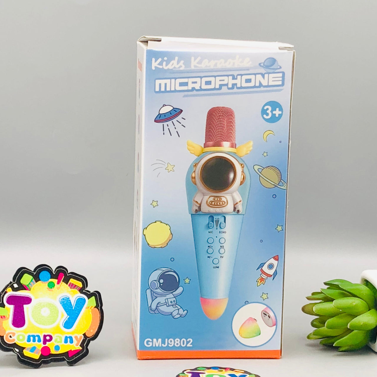 Rechargeable Spaceman Themed Handheld Bluetooth Microphone