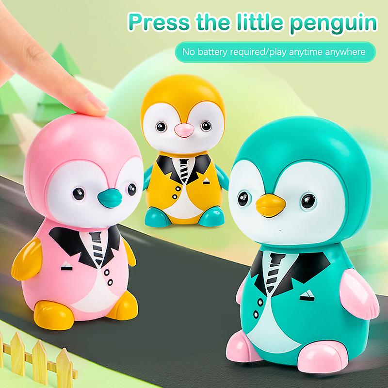 1Pc Press & Go Cute Shape Little Penguin