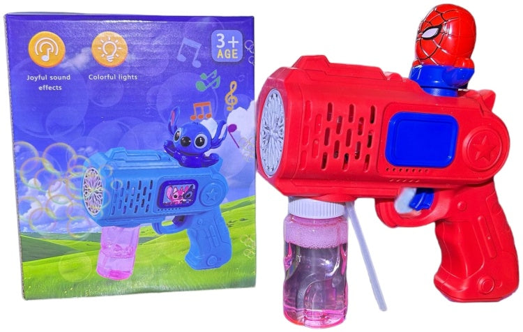 Spider-Man Battery Operated Colorful Bubble Gun
