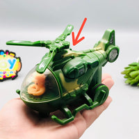Mini Inertial Army Helicopter Toy - Minor Fault