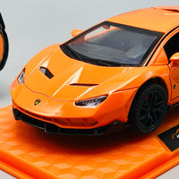 1:32 Diecast Lamborghini LP770-4 With Acrylic Display Box - Orange