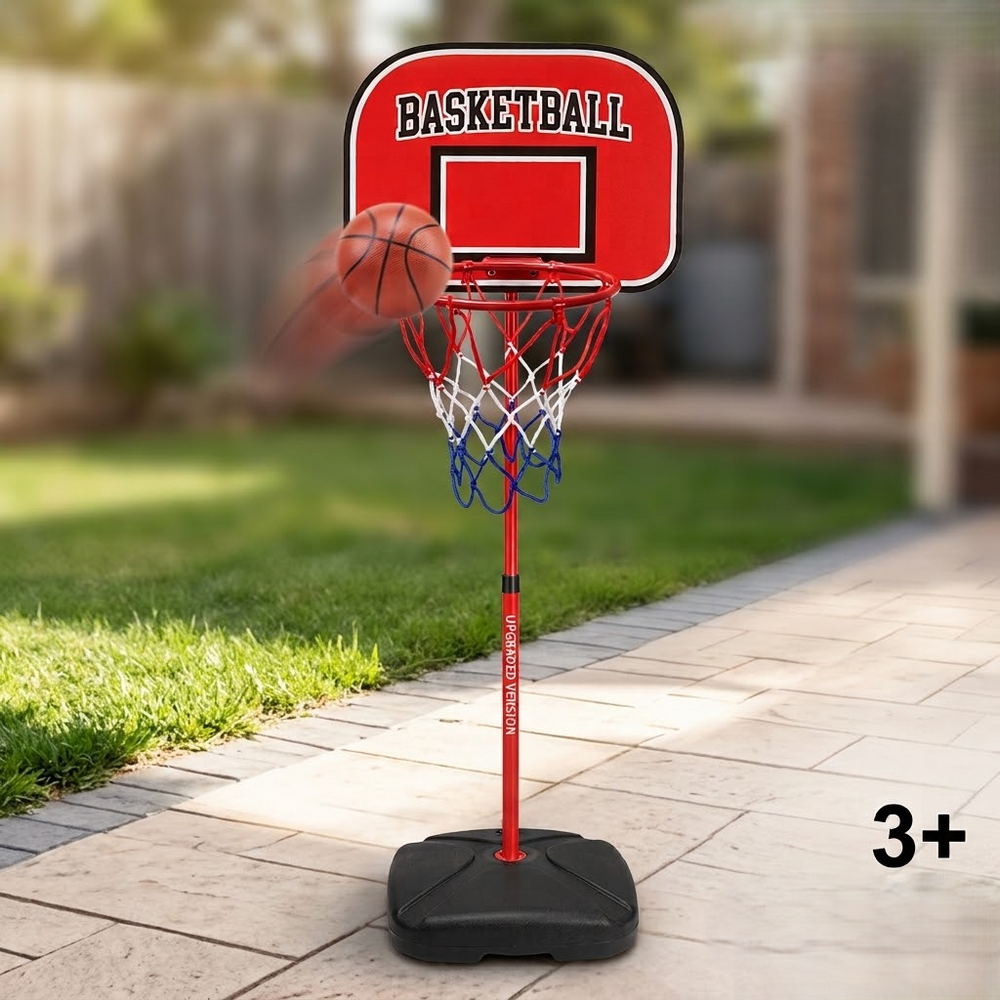 86cm Kids Adjustable Height Basketball Play Set