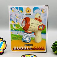 6 Holes Battery Operated Chick Colorful Bubble Gun