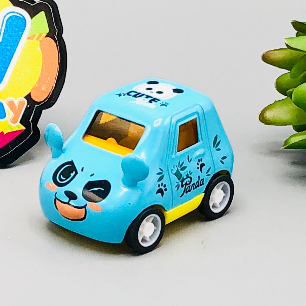 Diecast Friction Cute Animal Theme Car - Assortment