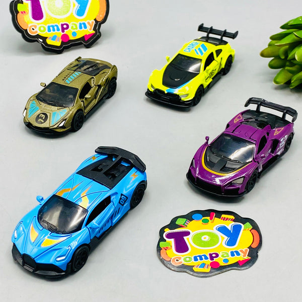 1:64 Diecast Mini Pullback Cars Set - 4Pcs
