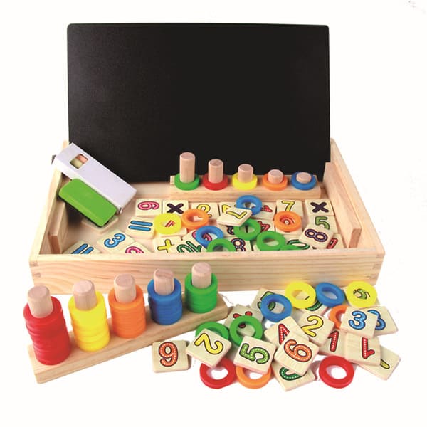 Wooden Donuts Number-Crunching Board