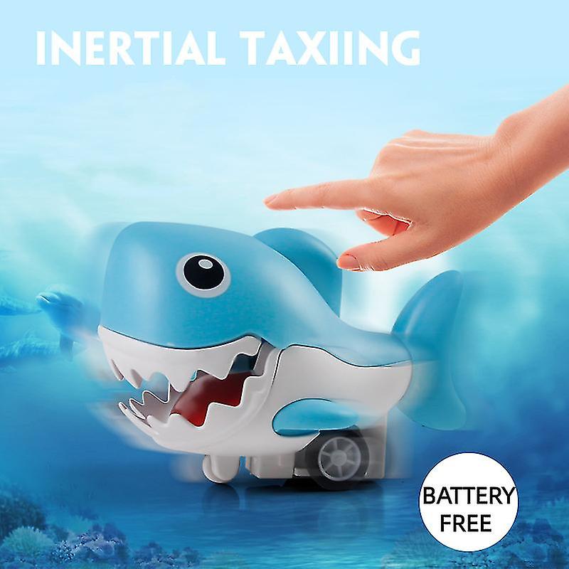 Inertial Press & Go Mini Shark Toy - 1Pc