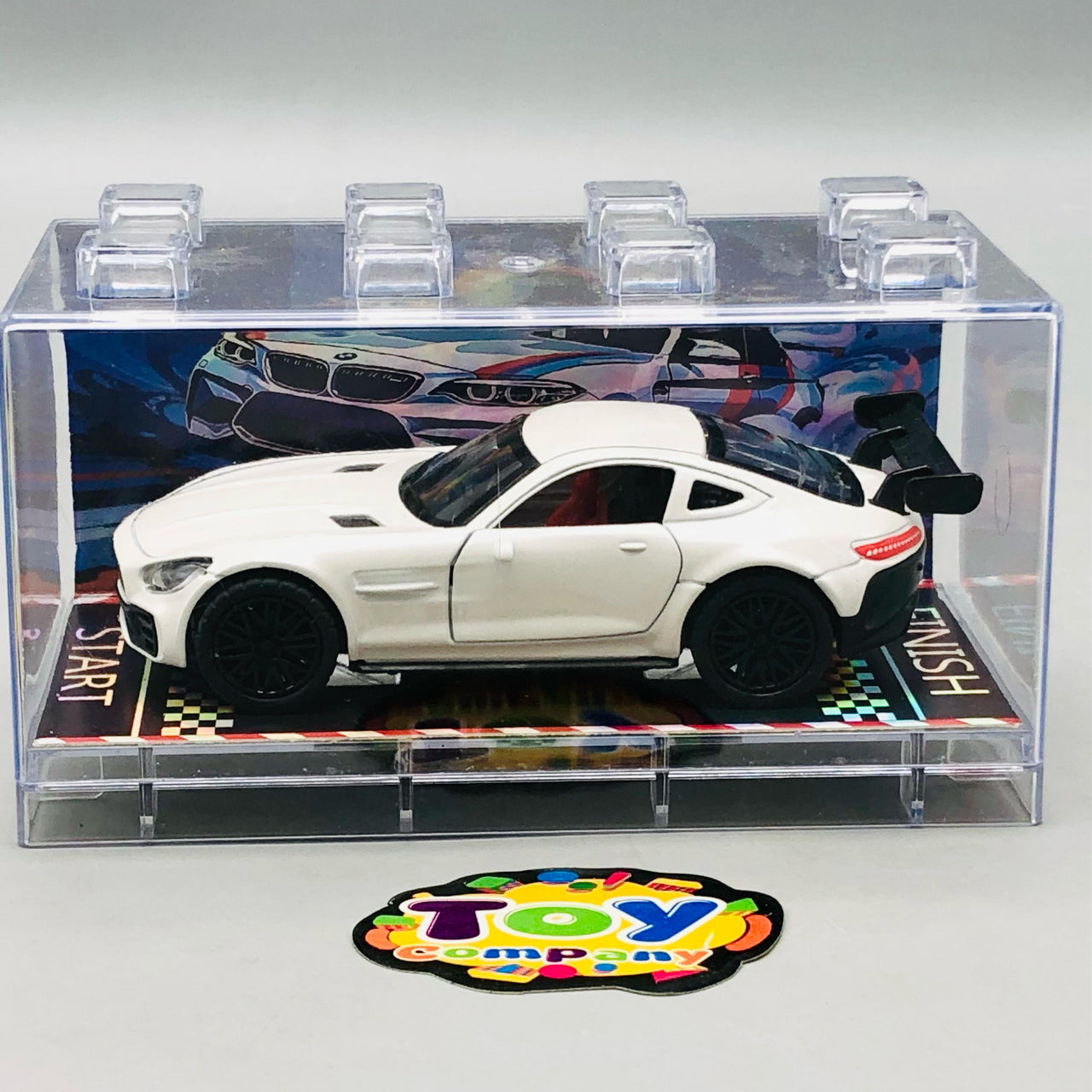 1:64 Diecast Mercedes Benz With Acrylic Display Box - White