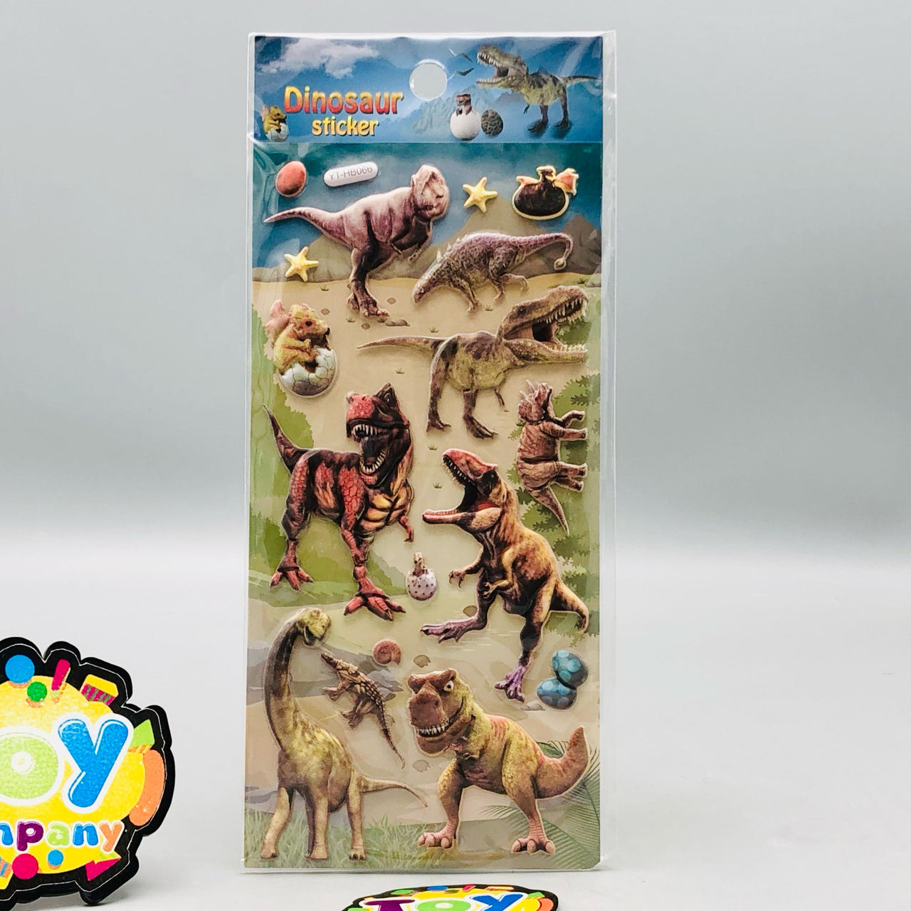 3D Dinosaur Themed Sticker - 1Pc