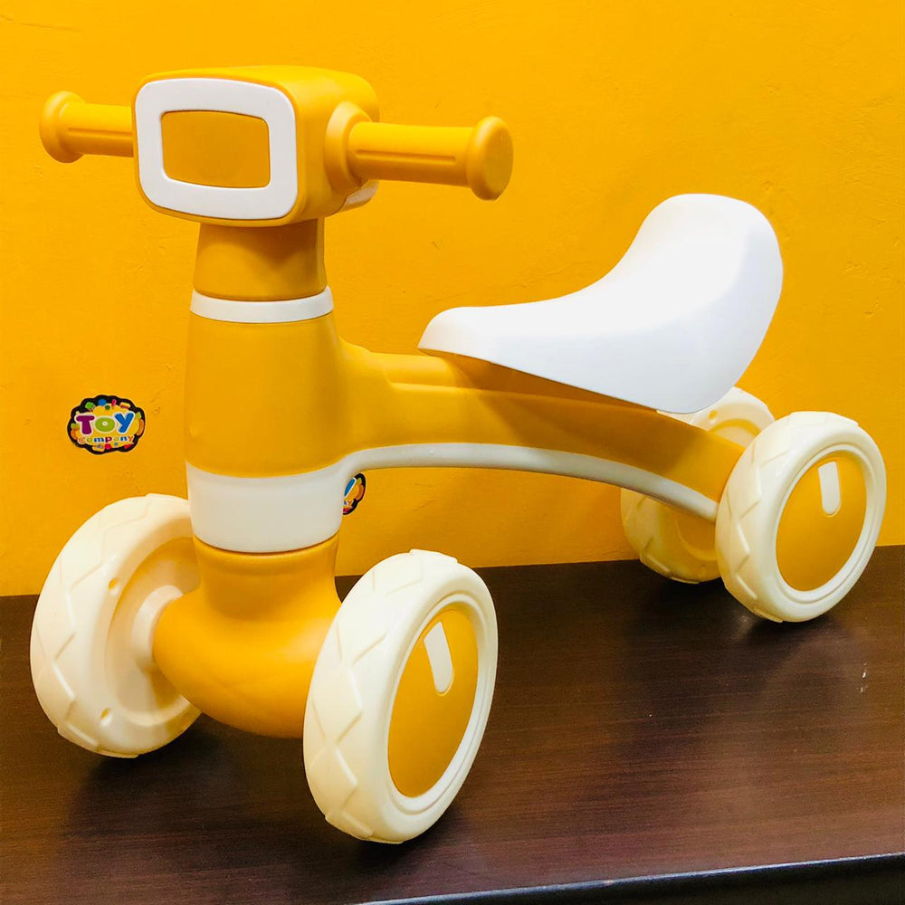 Animation Ride-on Baby Foot To Floor Balance Bike - Yellow