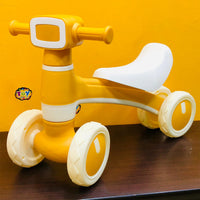 Animation Ride-on Baby Foot To Floor Balance Bike - Yellow