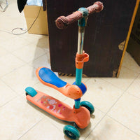 Orange Height Adjustable Kids Scooter - Major Fault