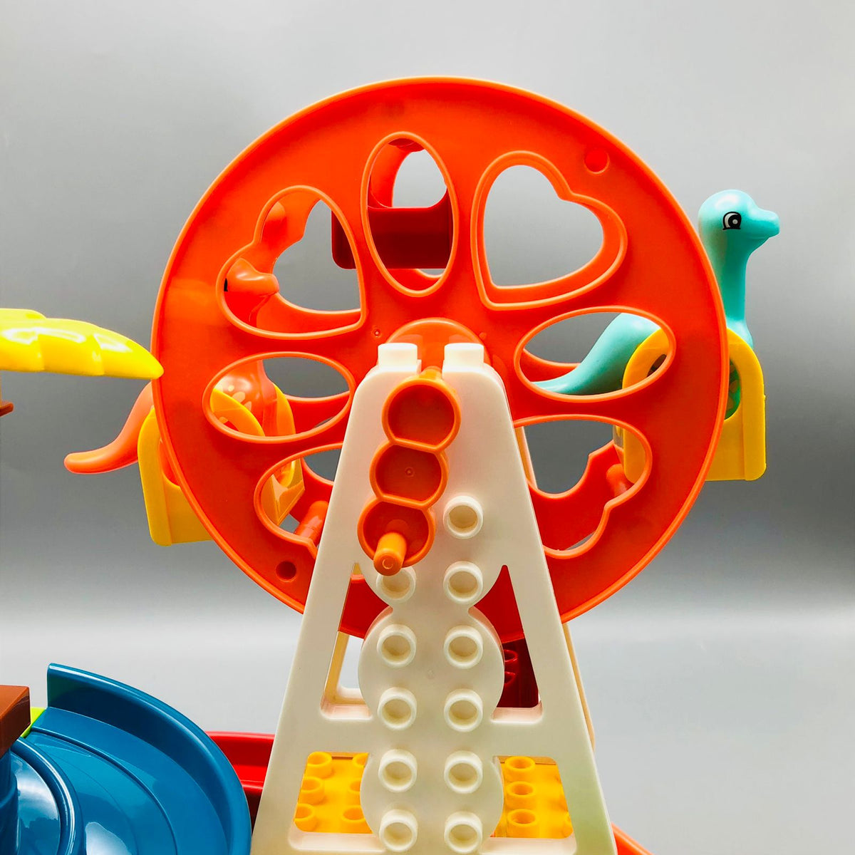 82Pcs DIY Manual Dinosaur Ferris Wheel Building Blocks