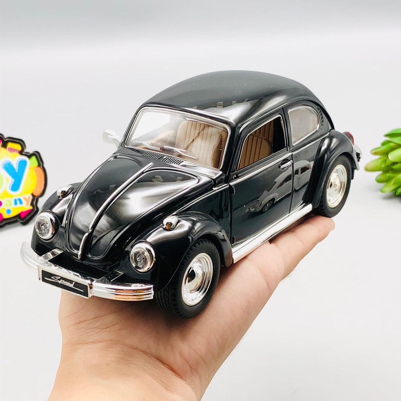 1Pc ABS Inertial Volkswagen Beetle Model