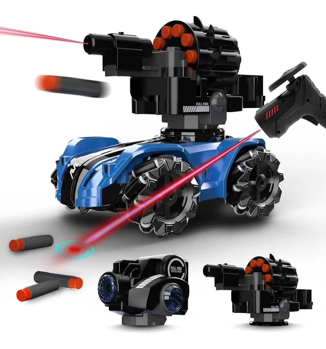 RC Laser Control Multi-functional Bubble & Soft Bullet Shooting Tank