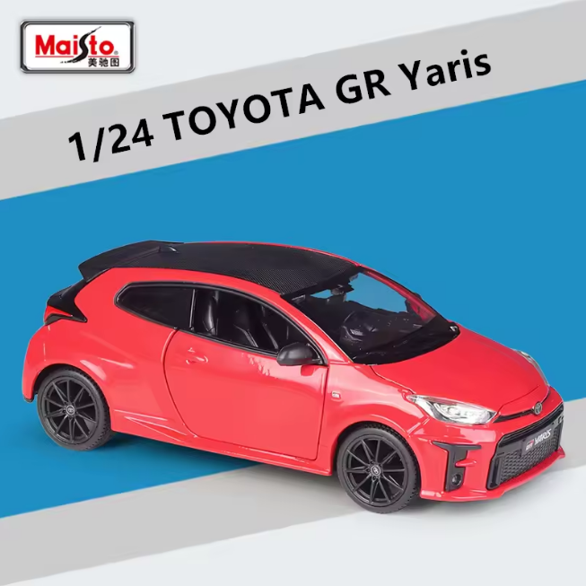 Maisto 1:24 2021 Toyota GR Yaris Model - Red