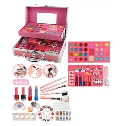 47Pcs Realistic Unicorn Makeup Briefcase