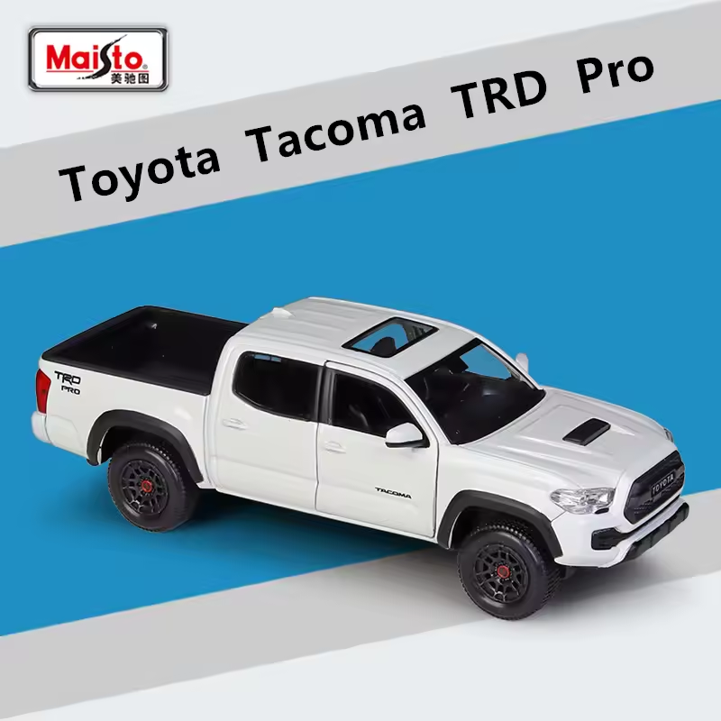 Maisto 1:27 Toyota Tacoma TRD PRO Model - White