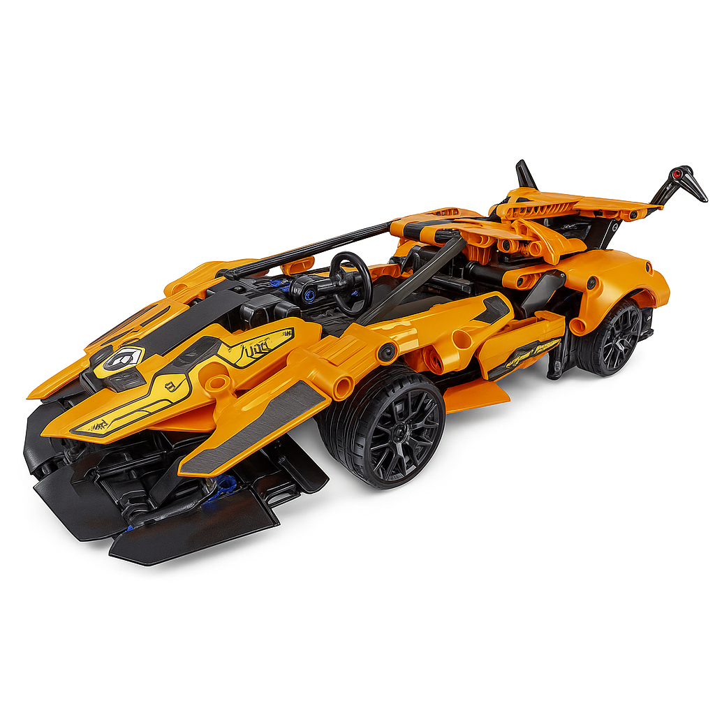 DIY 516Pcs RC 1:16 Sports Racing Building Blocks Model