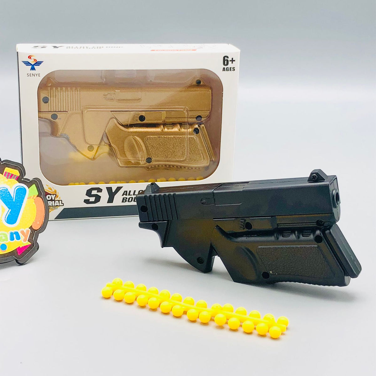 Mini Alloy Foldable Manual Target Gun With Soft Pellets